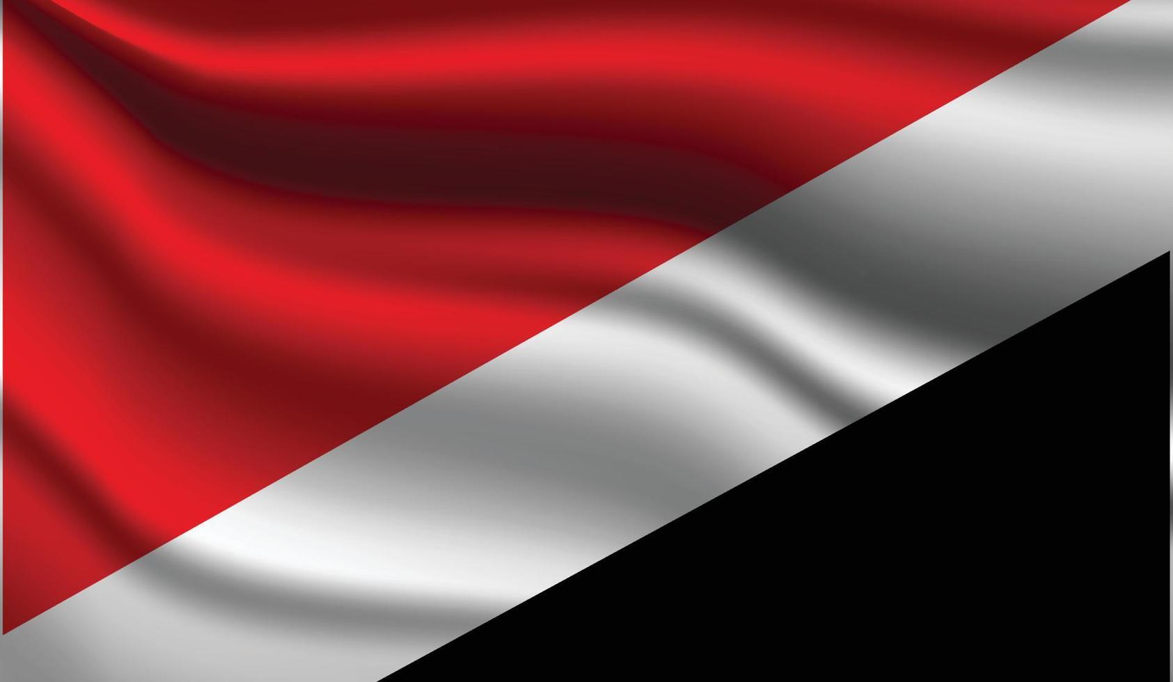 sealand realistisches modernes flaggendesign vektor