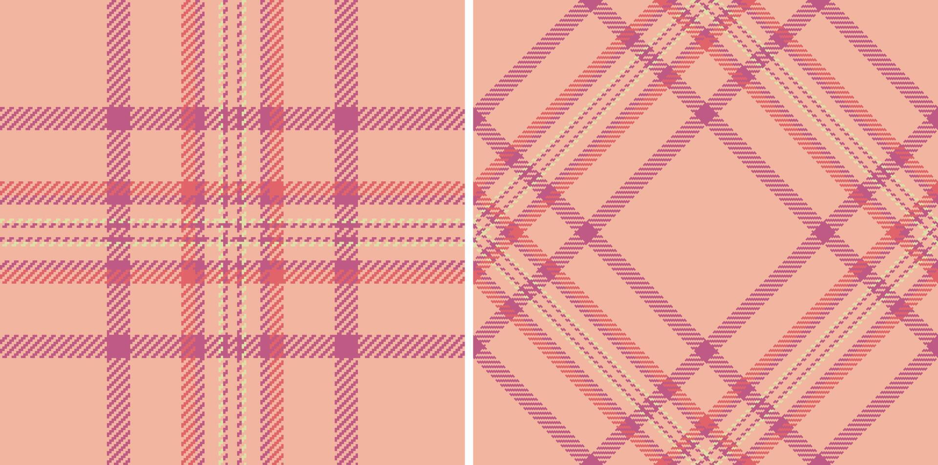 Textil- Tartan Stoff von Vektor Muster Hintergrund mit ein Textur nahtlos prüfen Plaid.