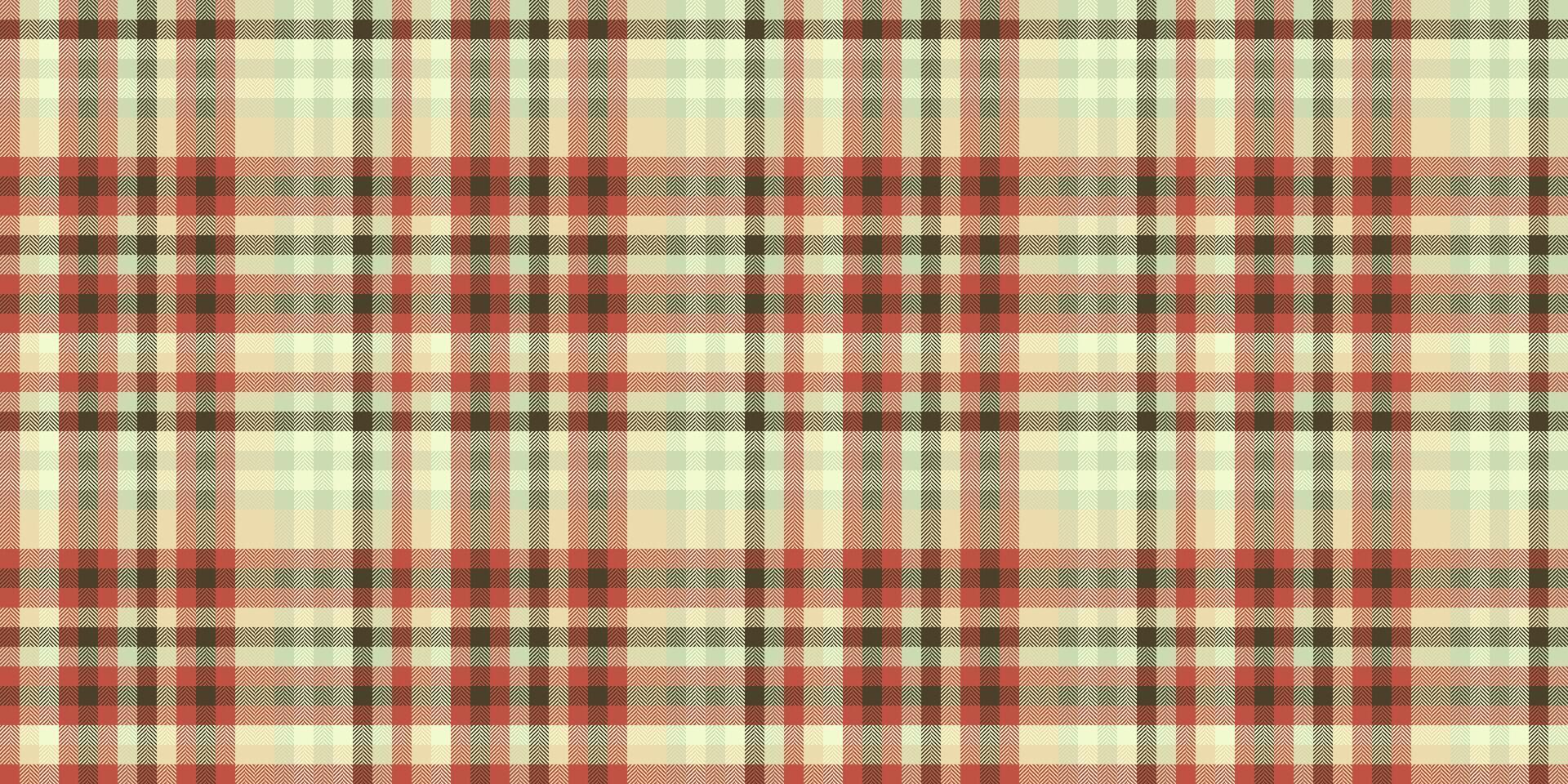 Ballaststoff Textil- nahtlos Hintergrund, Auswahl Textur prüfen Stoff. Bettwäsche Plaid Vektor Muster Tartan im Licht und rot Farben.