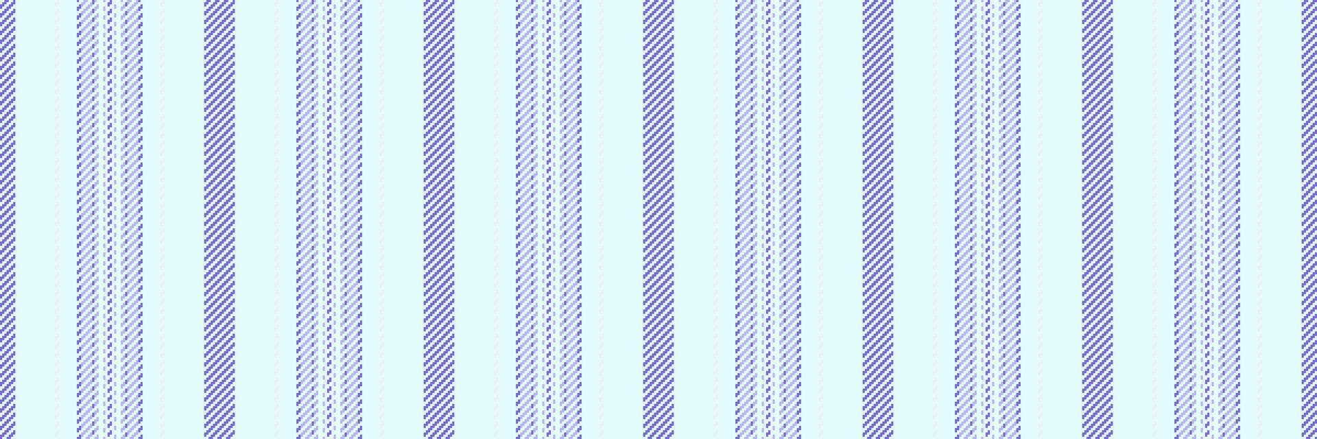 Vater Muster Stoff nahtlos, Kostüm Vertikale Hintergrund Vektor. Poster Linien Textur Streifen Textil- im Licht cyan und Indigo Farben. vektor