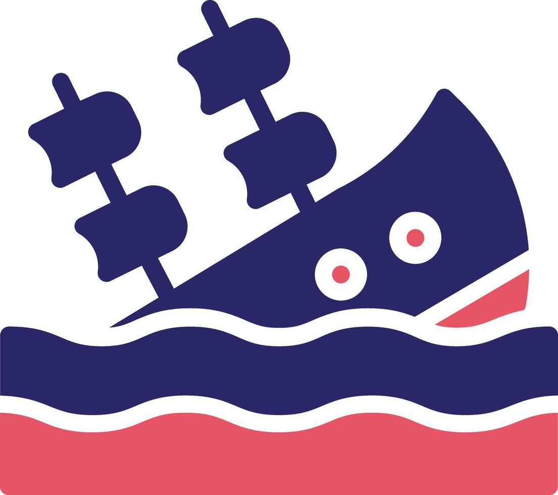 Schiffswrack Vektor Symbol