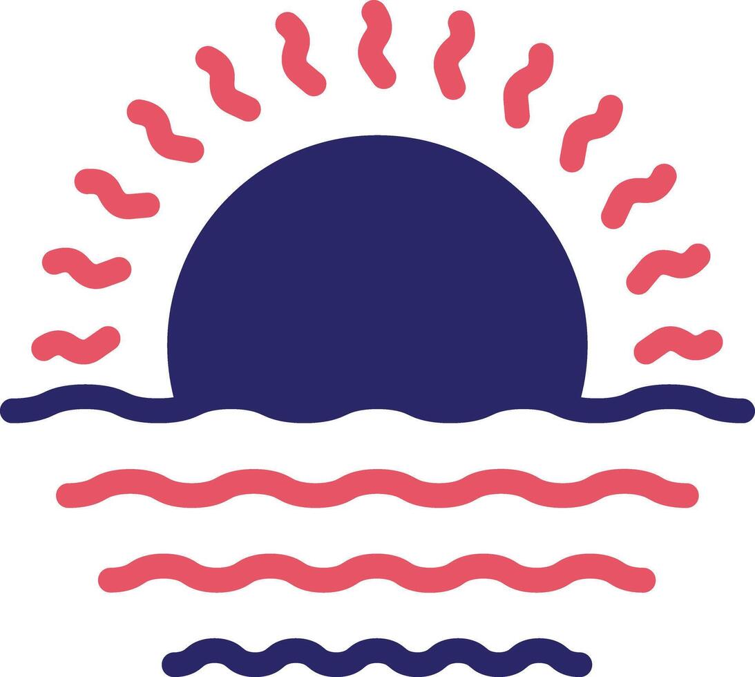 Sonnenaufgang-Vektor-Symbol vektor