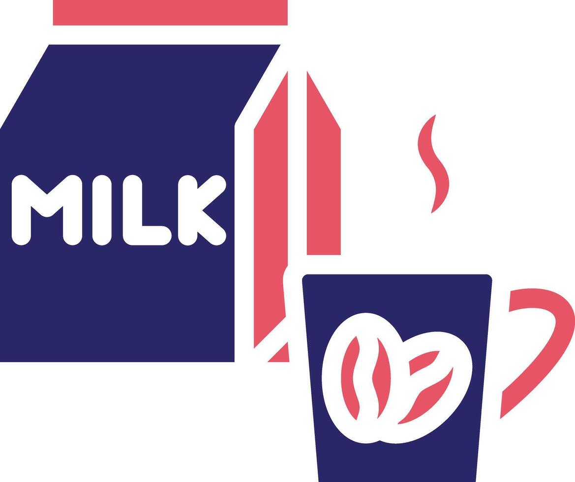 Kaffee Milch Vektor Symbol
