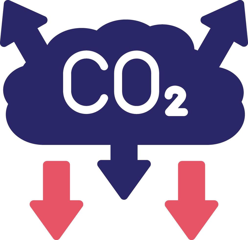 co2 Verschmutzung Vektor Symbol