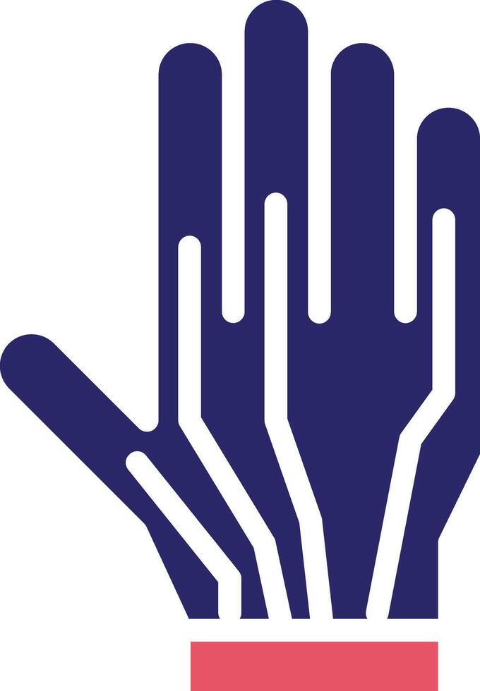 verdrahtet Handschuhe Vektor Symbol