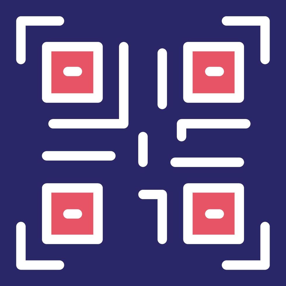 QR-Code-Vektor-Symbol vektor