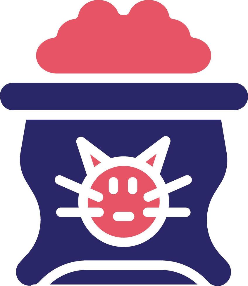 Katze Essen Vektor Symbol