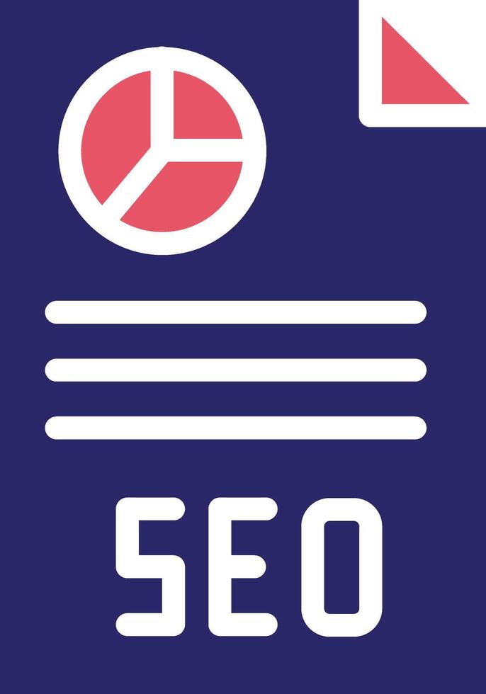Vektorsymbol für SEO-Berichte vektor