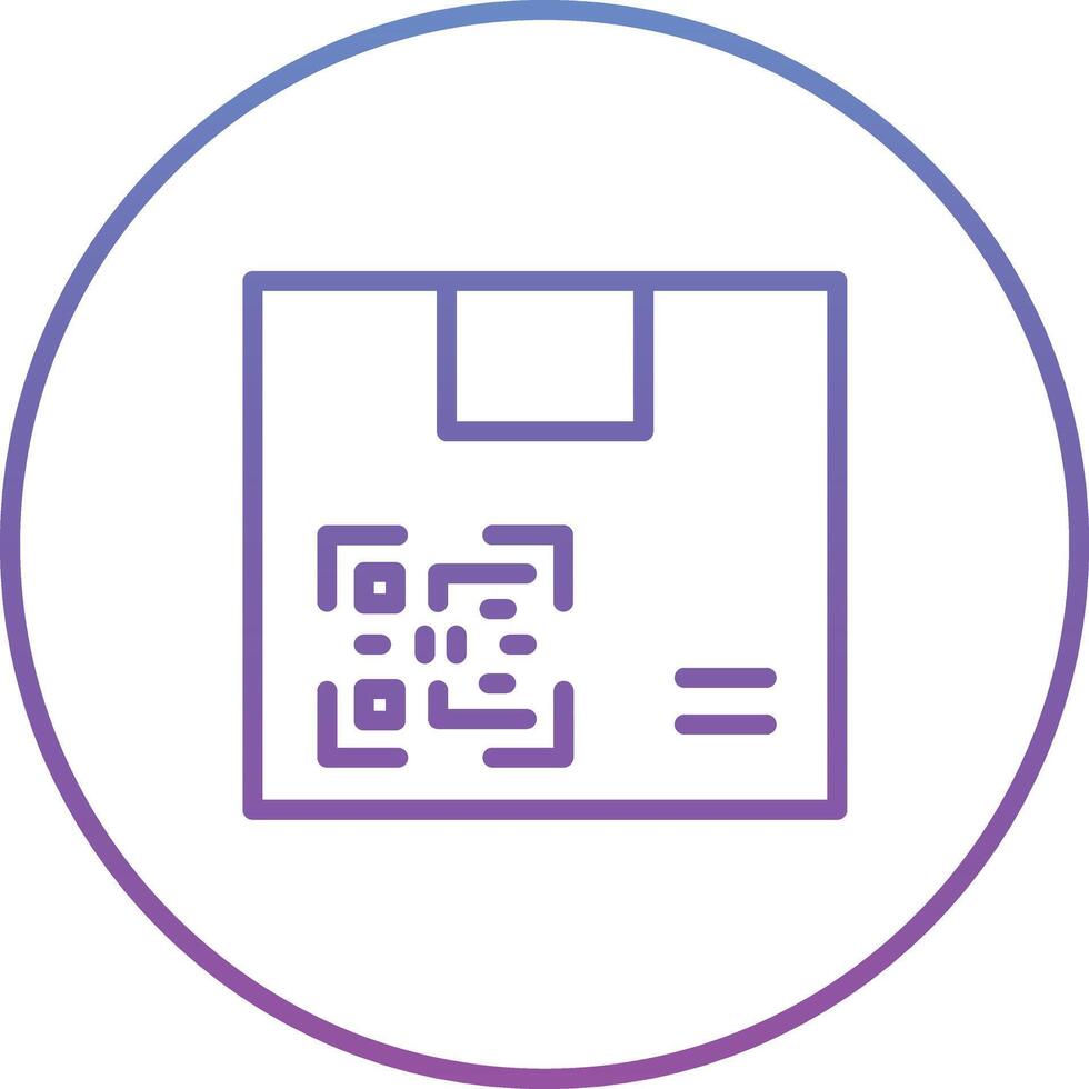 Paket qr Code Vektor Symbol