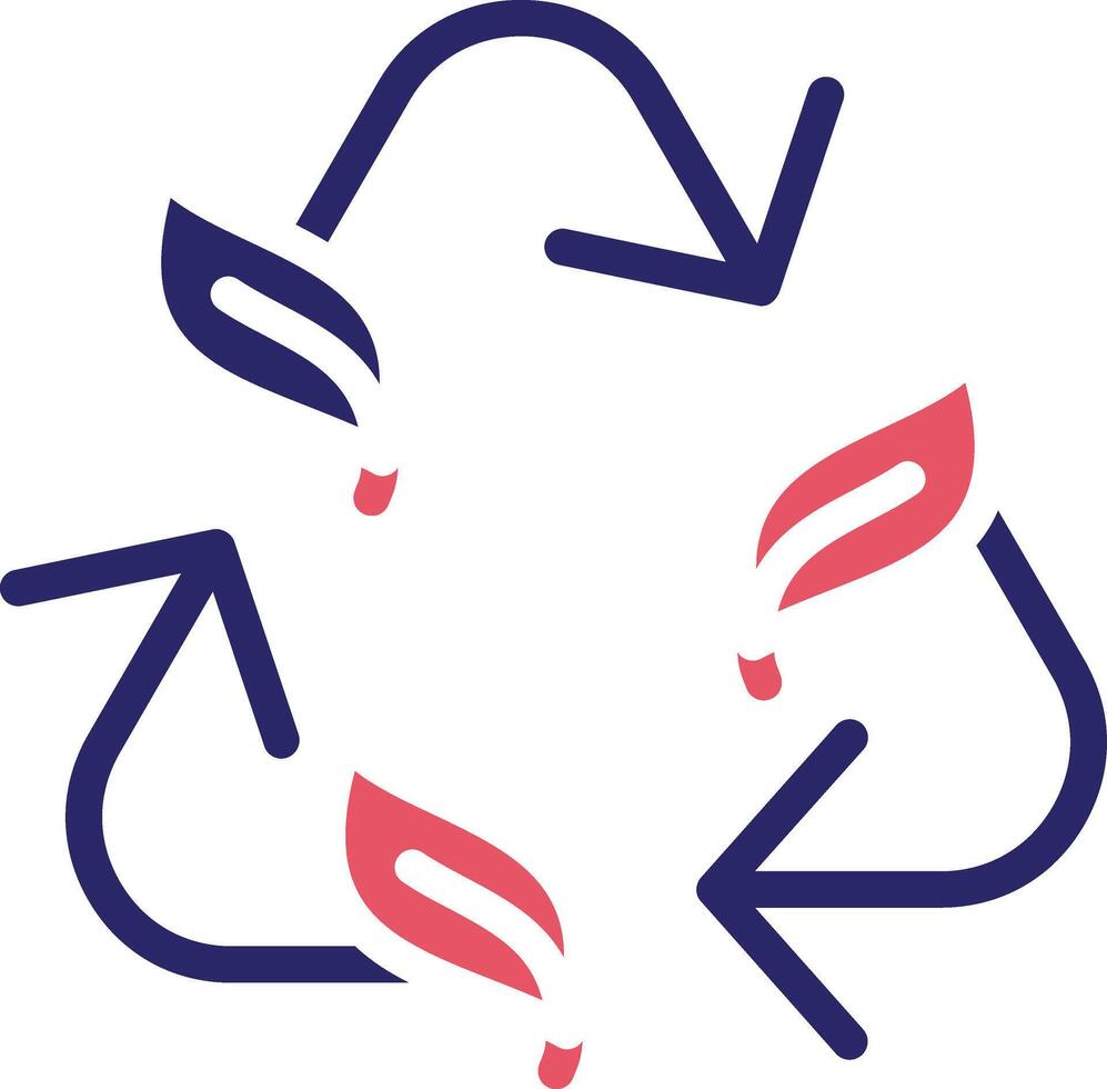 Blatt recyceln Vektor Symbol