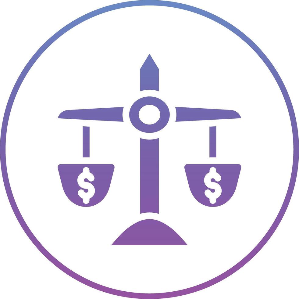 Währung Balance Vektor Symbol