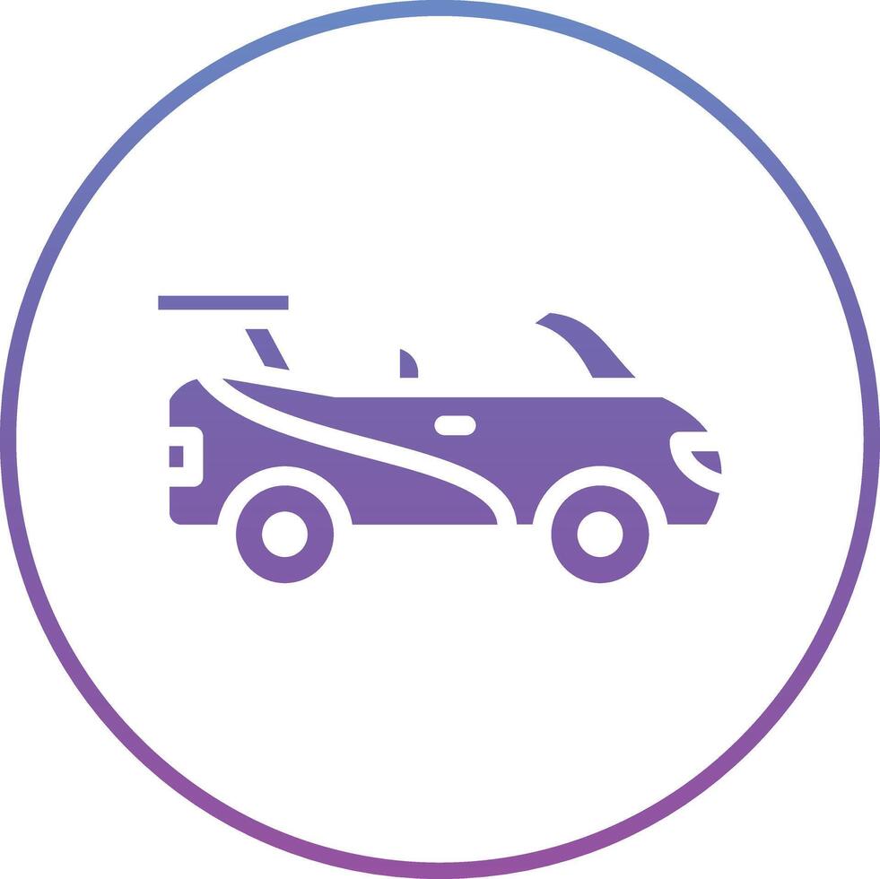 Rennen Auto Vektor Symbol