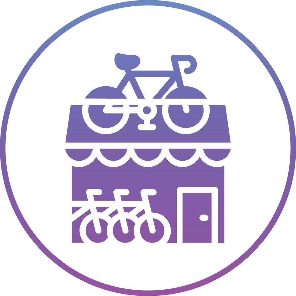 Fahrrad Geschäft Vektor Symbol