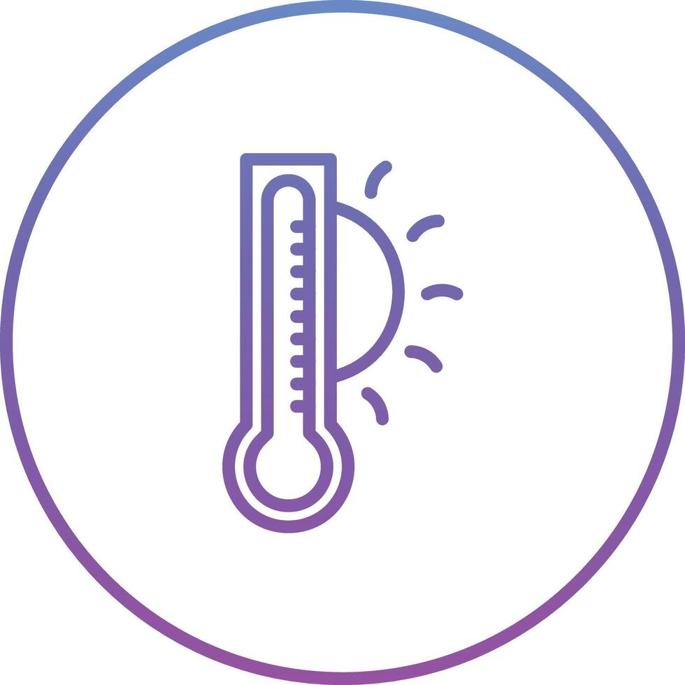 heiß Temperatur Vektor Symbol