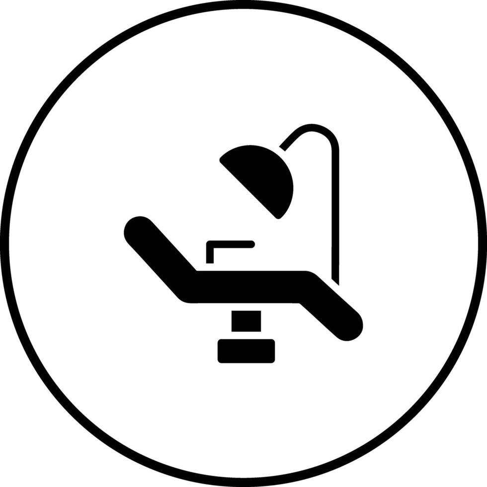 dental stol vektor ikon
