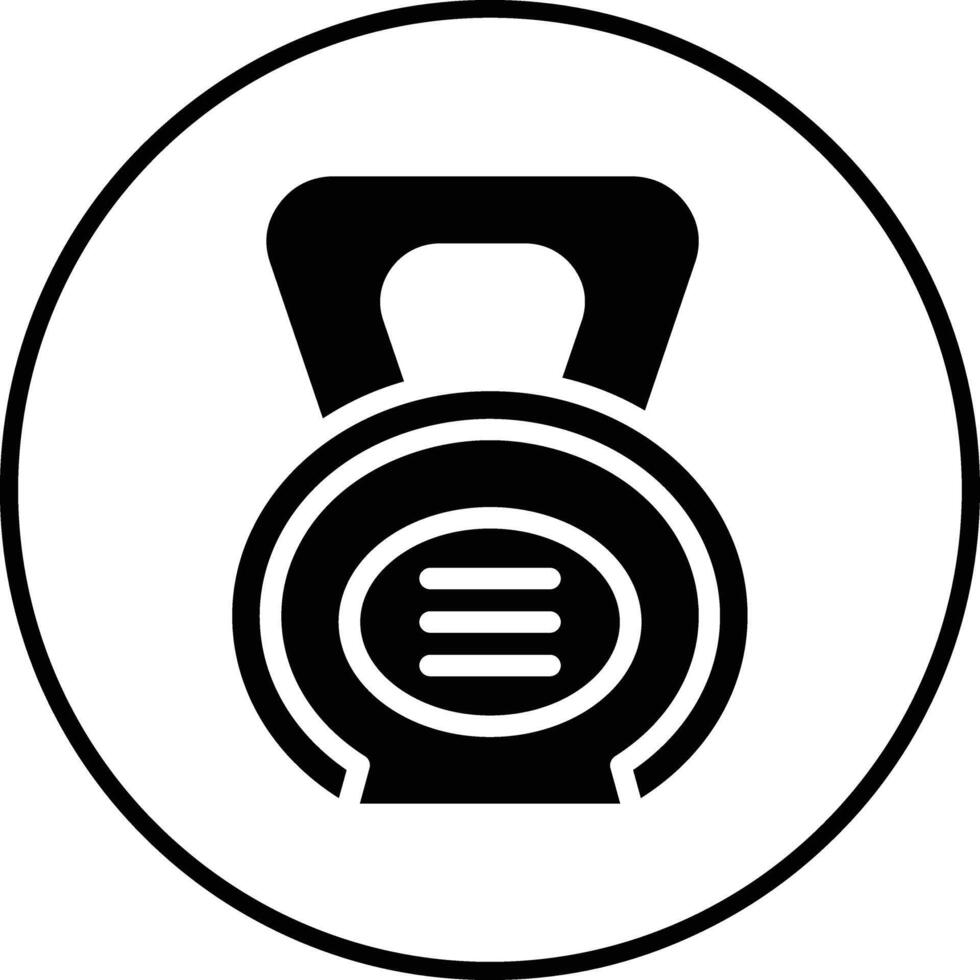 Kettlebell-Vektorsymbol vektor