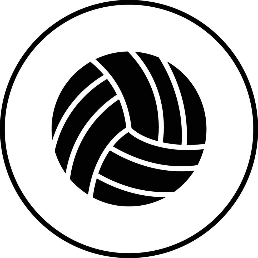 Volleyball-Vektor-Symbol vektor