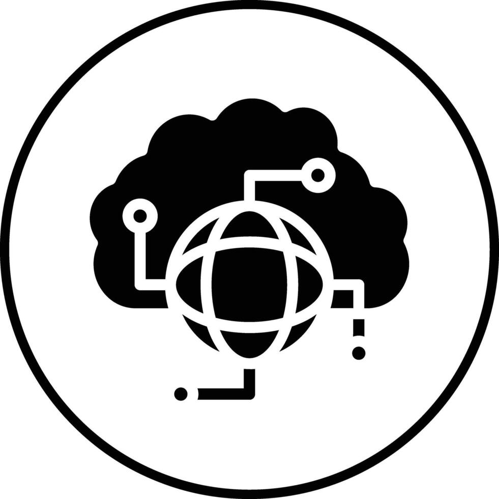 Cloud-Netzwerk-Vektor-Symbol vektor