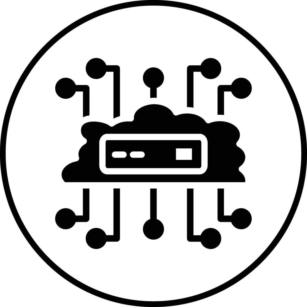 Vektorsymbol für Cloud-Netzwerke vektor