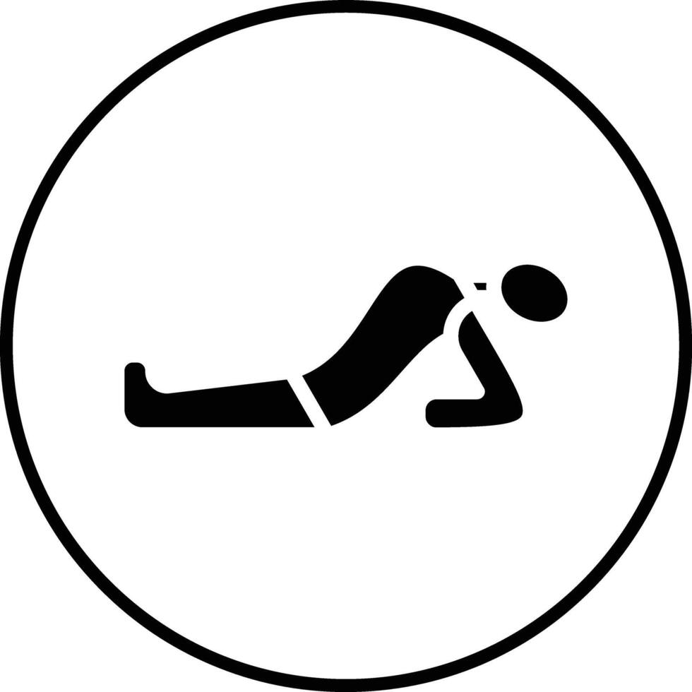 Fisch Pose Vektor Symbol