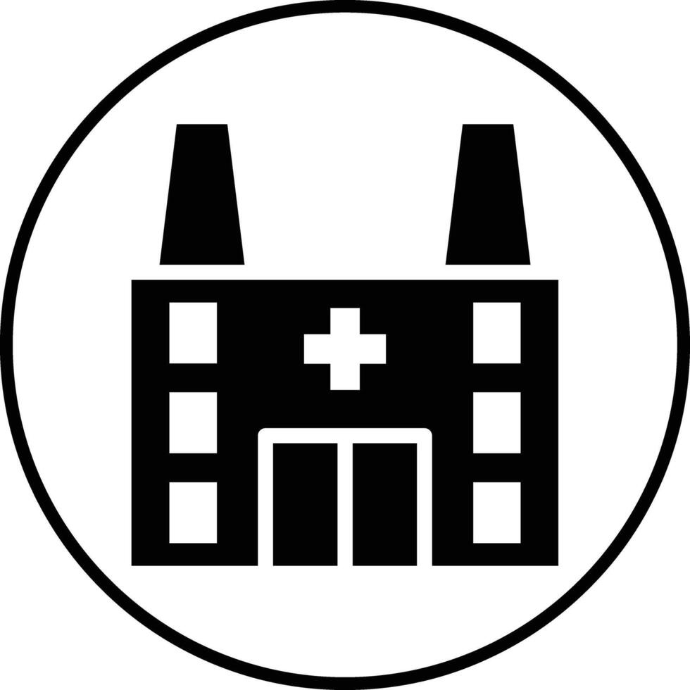 Medizin Fabrik Vektor Symbol