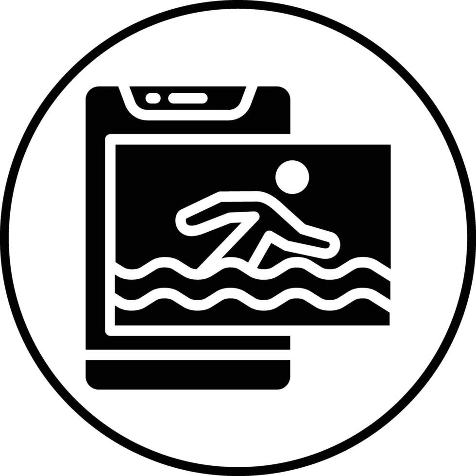 Schwimmen-Vektor-Symbol vektor