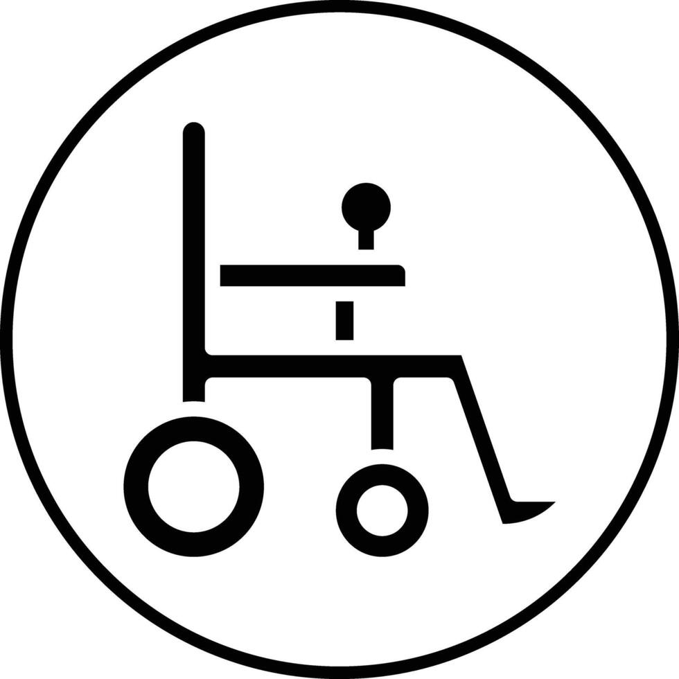 automatisch Rollstuhl Vektor Symbol