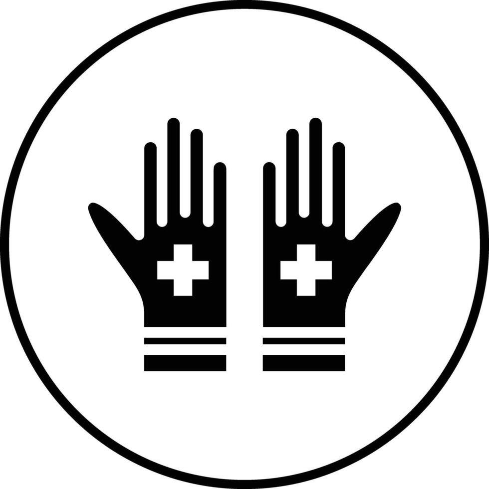 medicinsk handskar vektor ikon