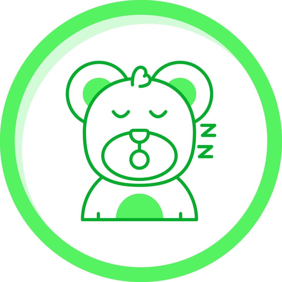 Schlaf Grün mischen Symbol vektor