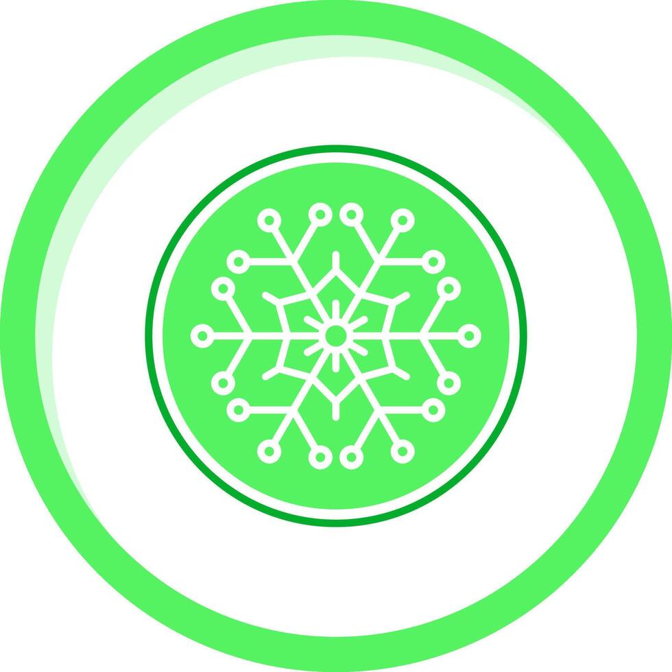 Winter Grün mischen Symbol vektor