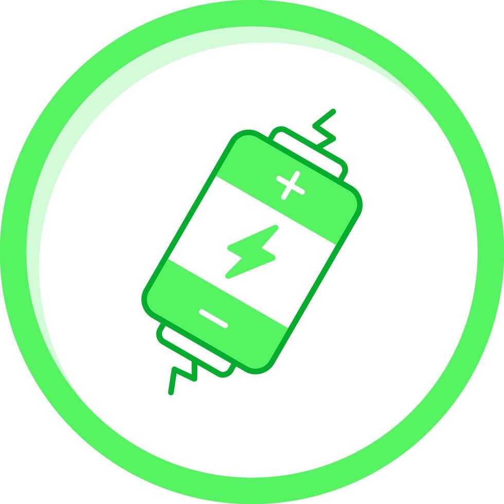 elektrisk grön blanda ikon vektor