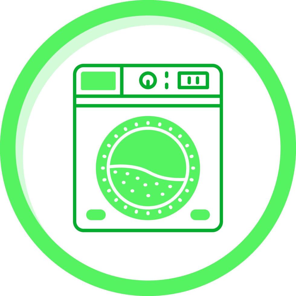 tvätt grön blanda ikon vektor
