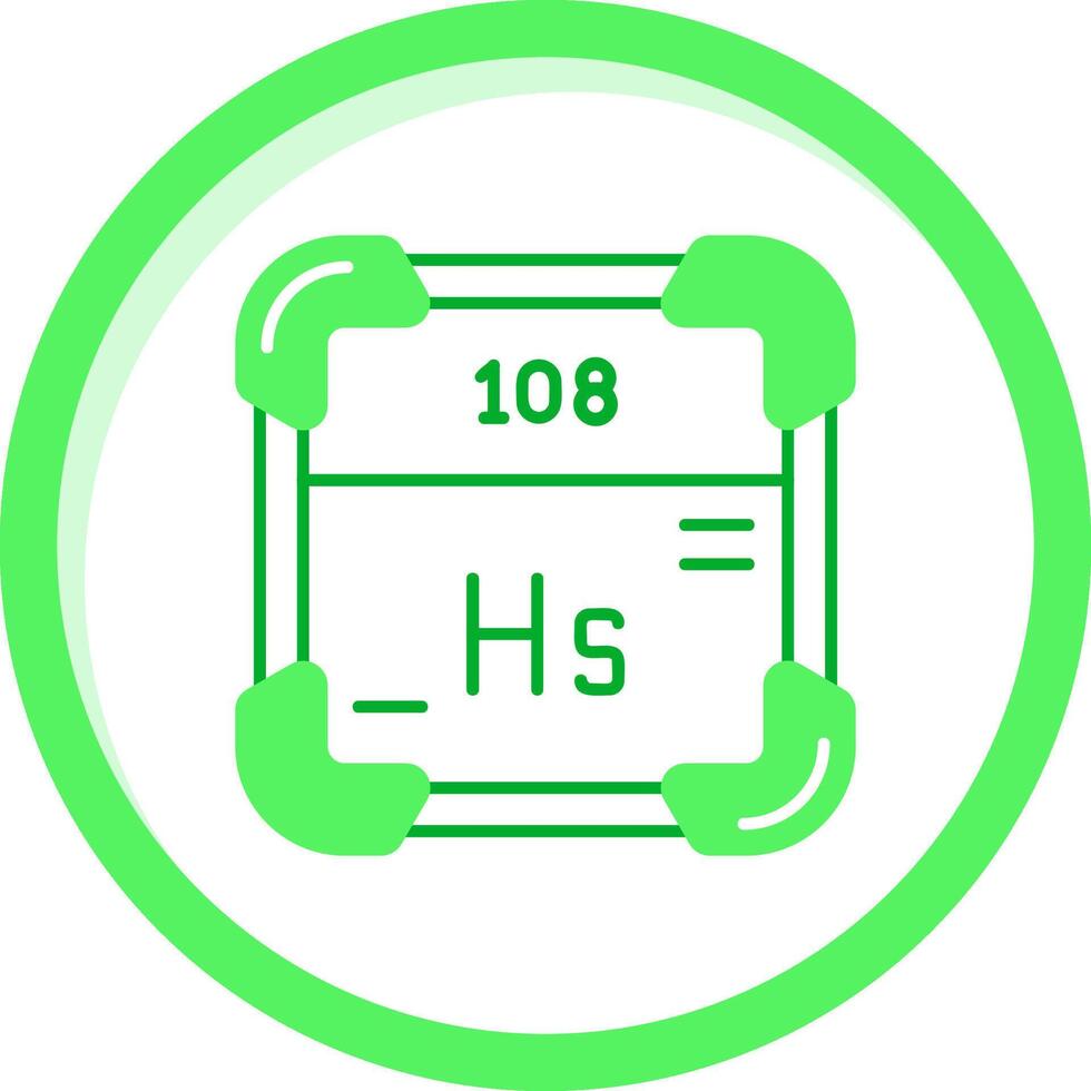 Hassium Grün mischen Symbol vektor