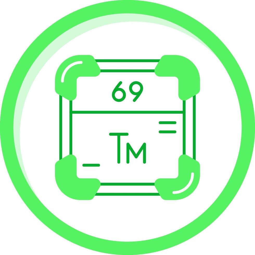 Thulium Grün mischen Symbol vektor