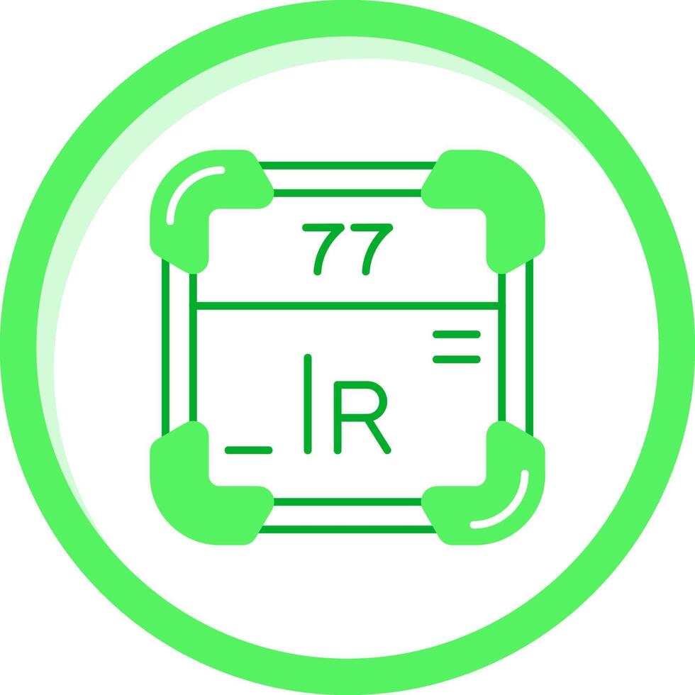 Iridium Grün mischen Symbol vektor