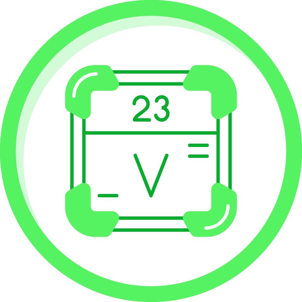 Vanadium Grün mischen Symbol vektor