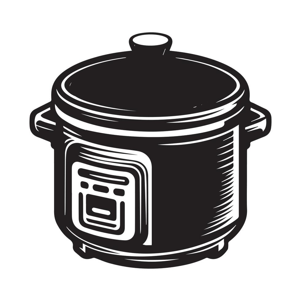 Vektor Illustration von ein Reis Kocher Design