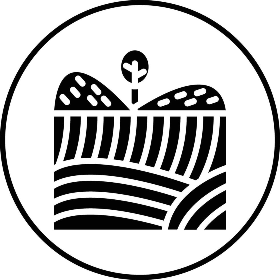 Landwirtschaft Landschaft Vektor Symbol