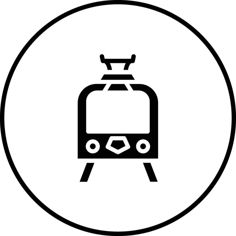 Straßenbahn Vektor Symbol