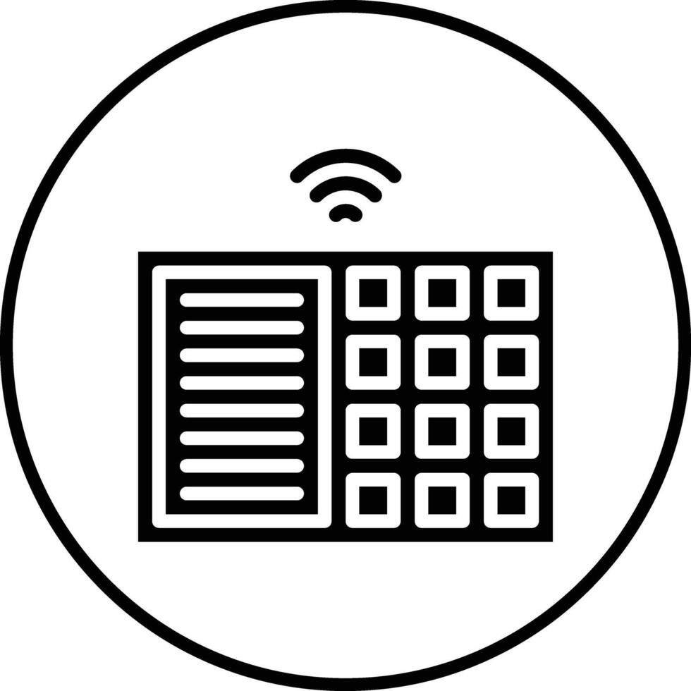 Einbrecher Alarm Vektor Symbol