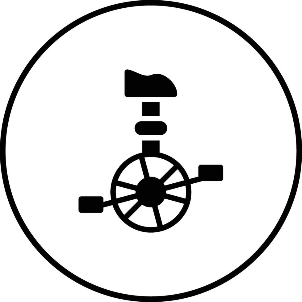 monocykel vektor ikon