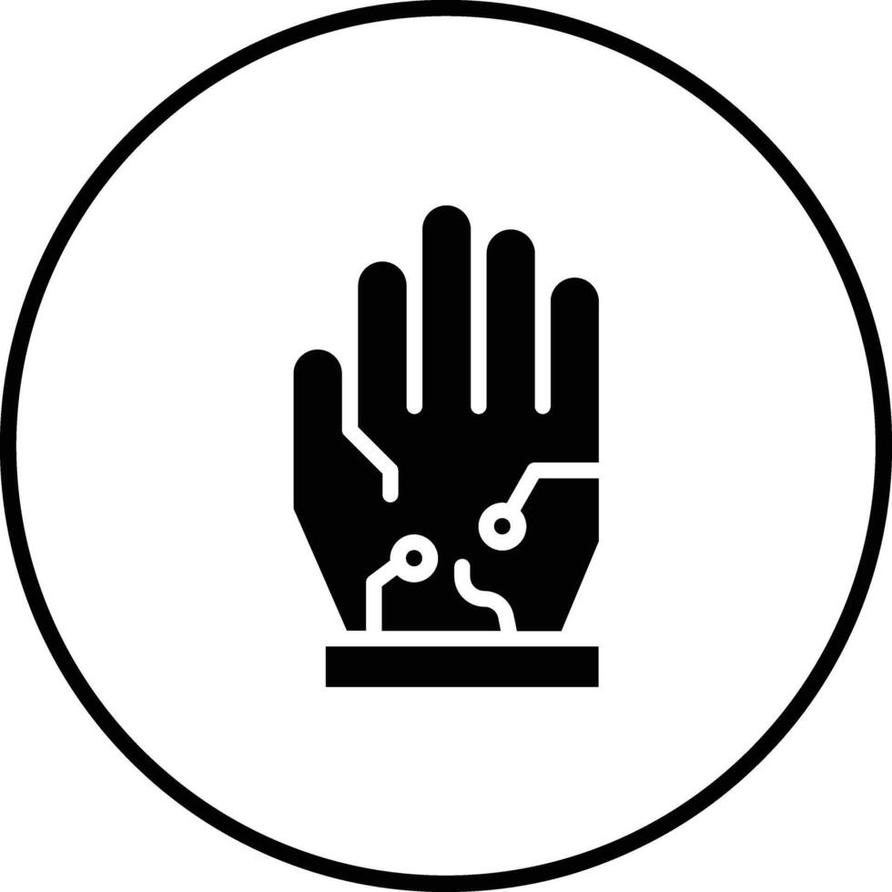 verdrahtet Handschuhe Vektor Symbol