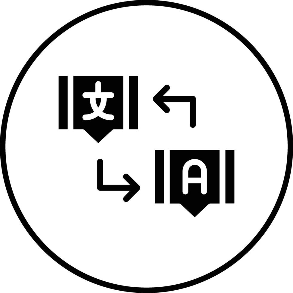 Übersetzungsvektorsymbol vektor