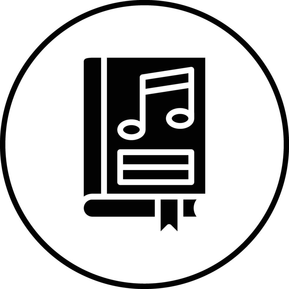 Musikbuch-Vektorsymbol vektor