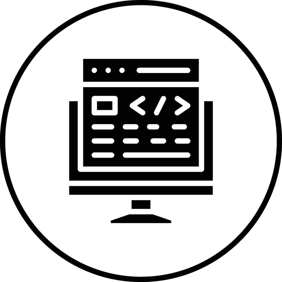 Computer Webseite Vektor Symbol