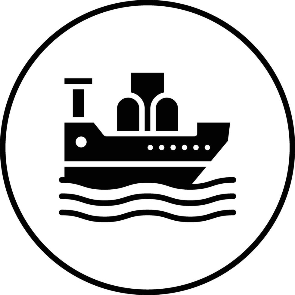 Öl Schiff Vektor Symbol