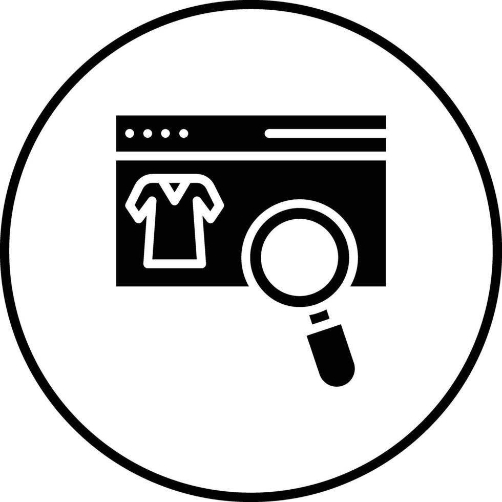 Suche Kleider Vektor Symbol