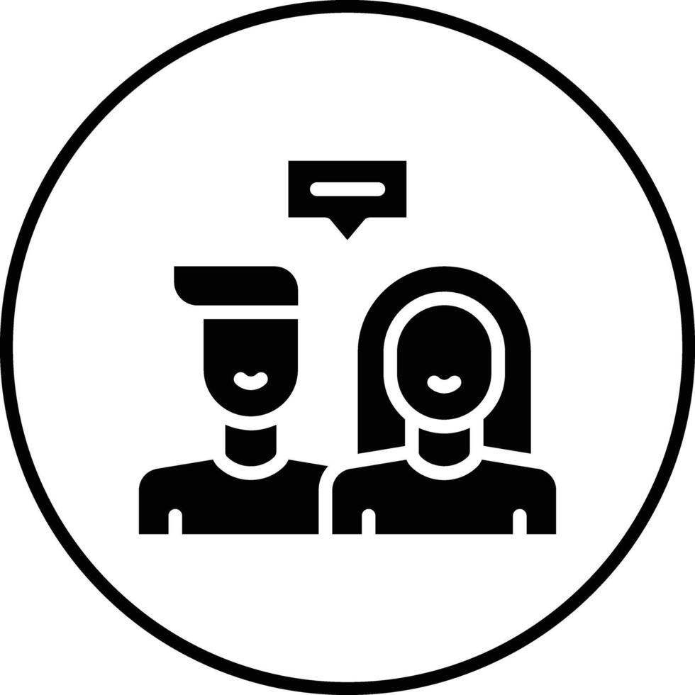 Paar Beratung Vektor Symbol