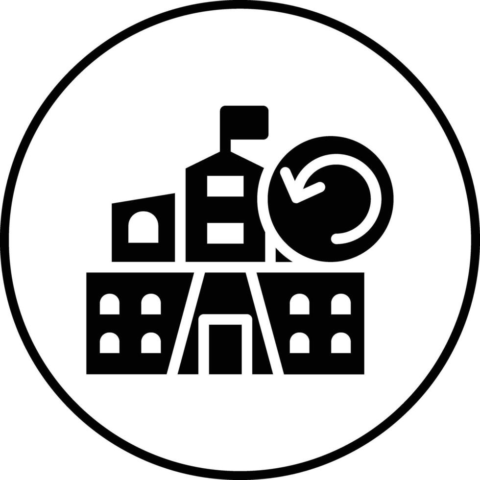 zurück zu Schule Vektor Symbol