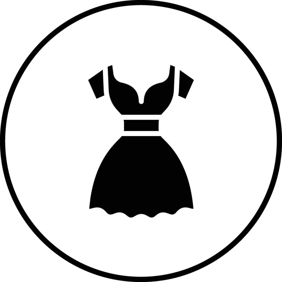 Party-Kleid-Vektor-Symbol vektor